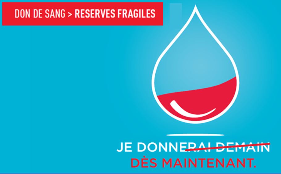 DON DU SANG : RESERVES FRAGILES