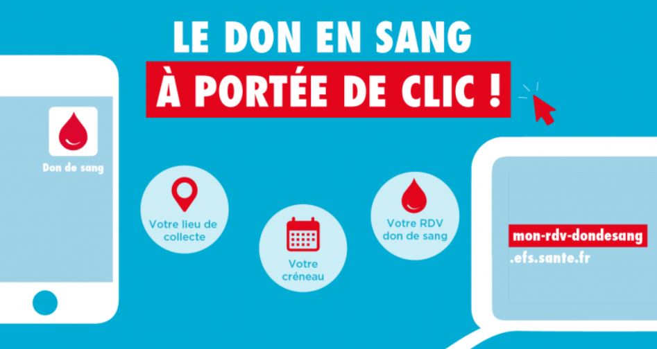 Don du sang en un clic