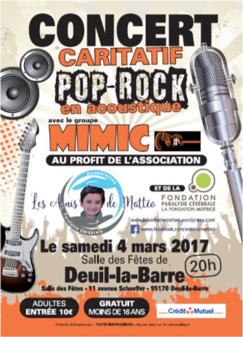 Concert Pop Rock du groupe MIMIC