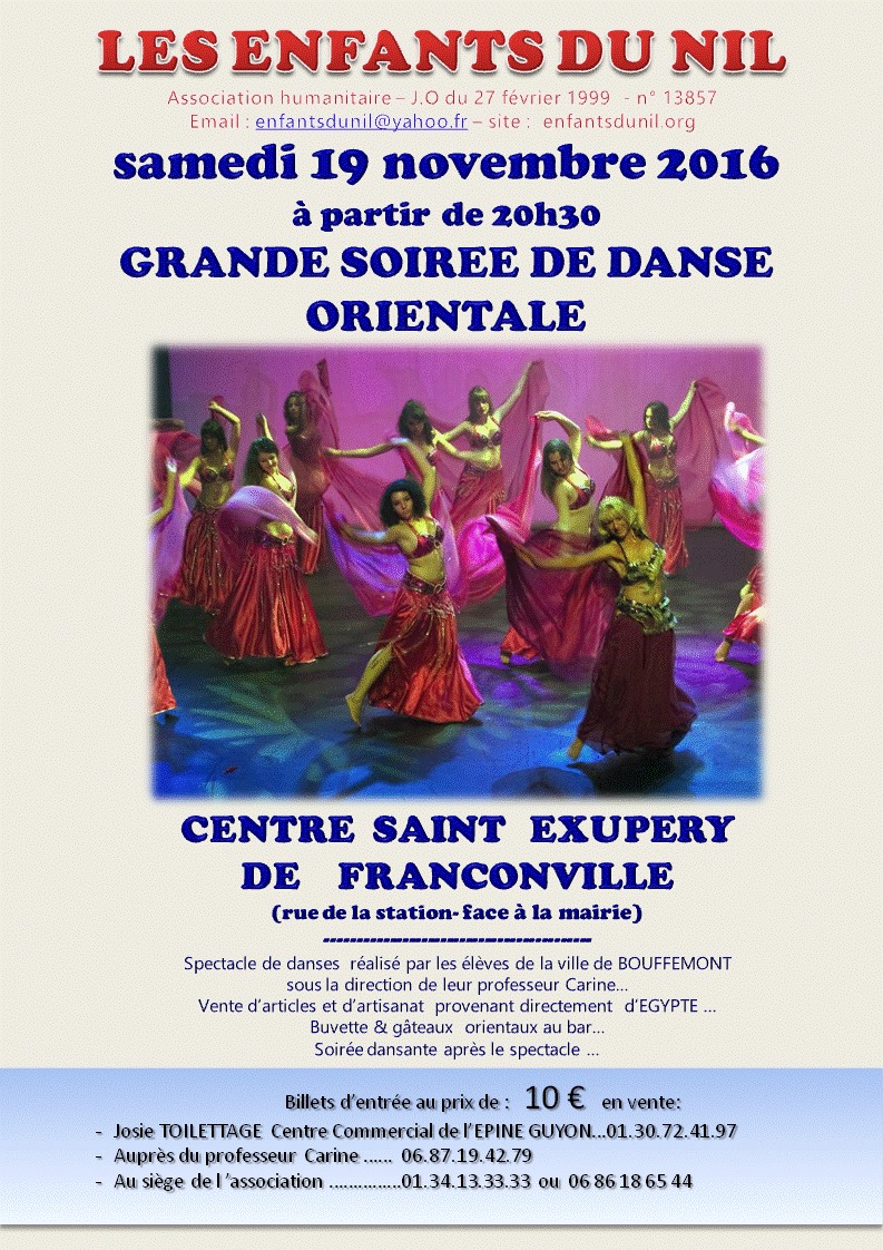 Soirée Danses Orientales Franconville
