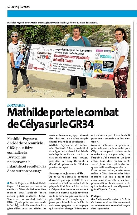 Article du Télégramme - 25 juin 2023