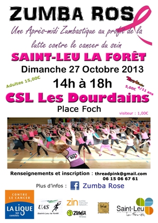 ZUMBA ROSE 27 OCTOBRE 2013