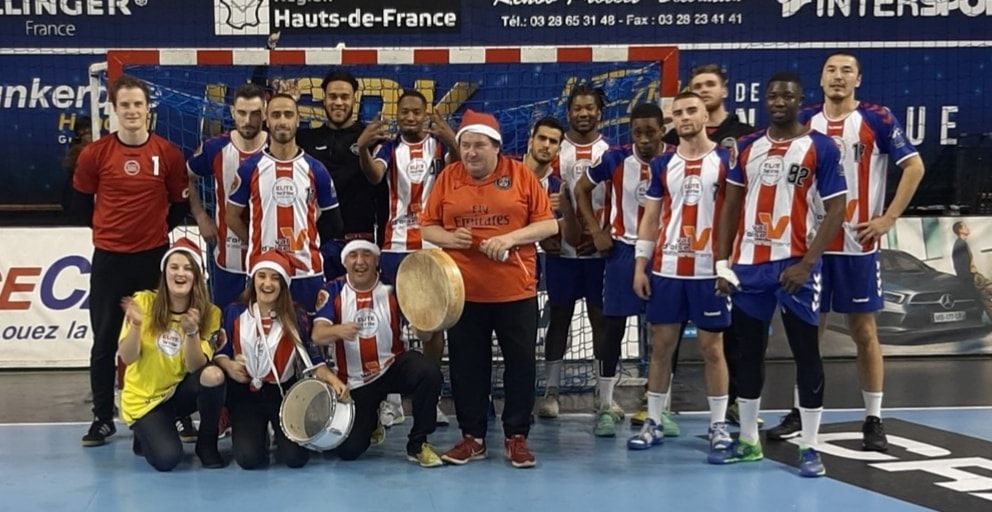 Elite Val d'Oise Handball après la victoire à Dunkerque.