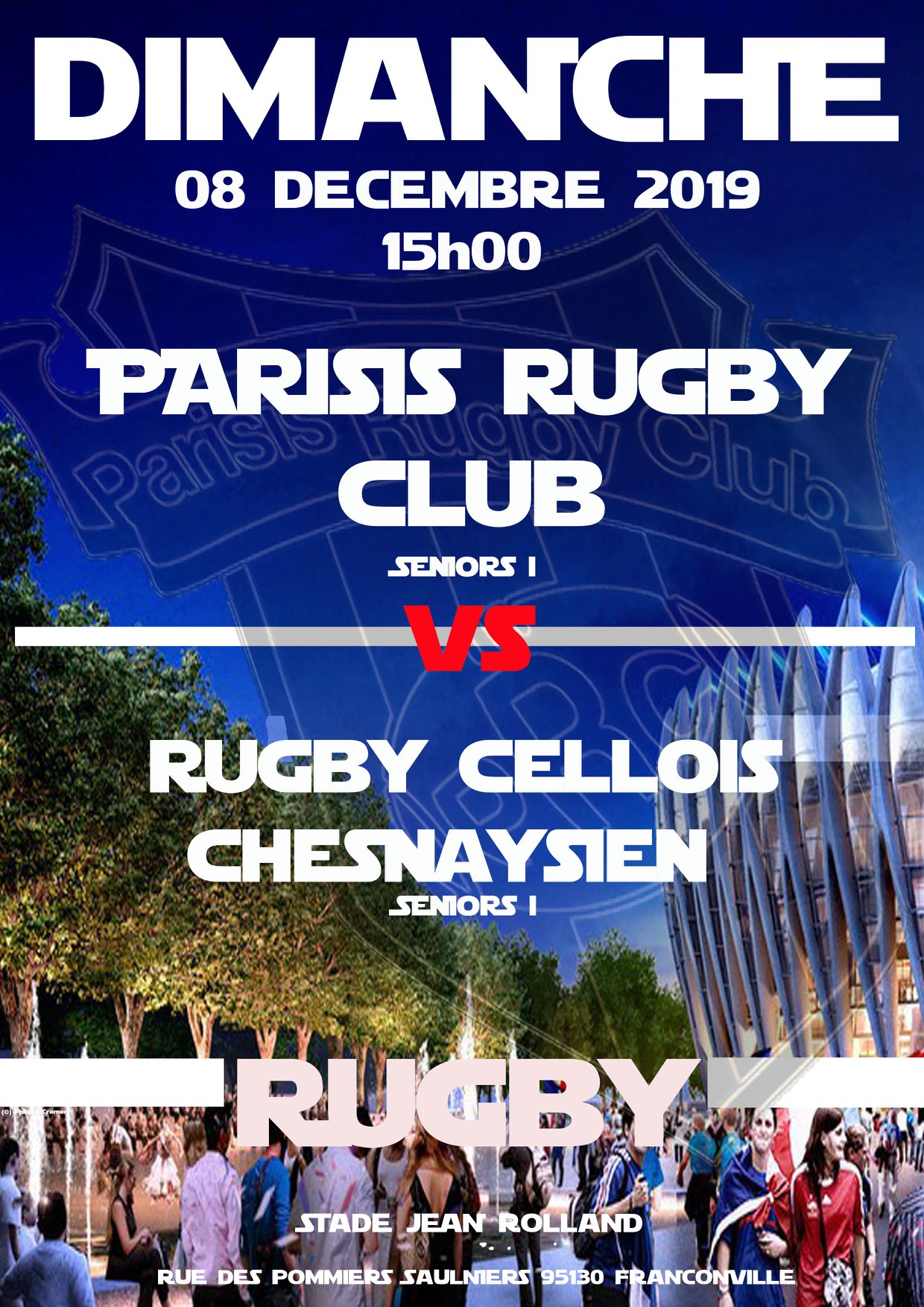 Parisis Rugby Club - Rugby Cellois Chesnaysien