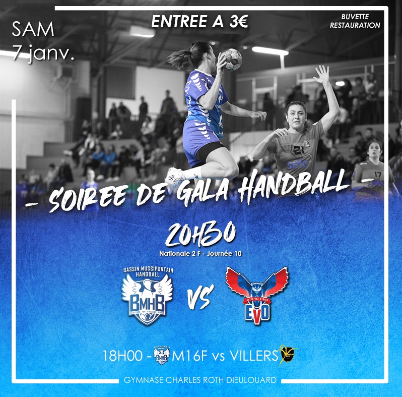 Bassin mussipontain Handball - Elite F - 7 janvier 2023