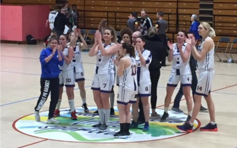 Les Filles de Franconville après leur victoire face à Landerneau (photo BCFPB)