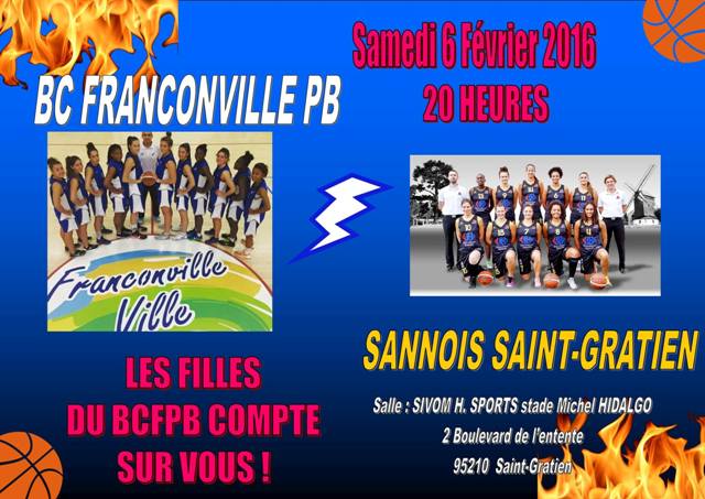 DERBY SANNOIS SAINT GRATIEN - FRANCONVILLE PLESSIS BOUCHARD