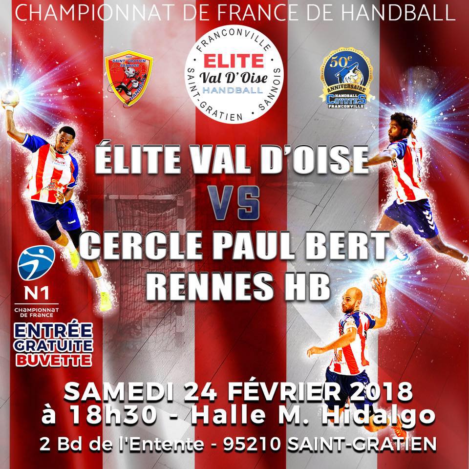 Elite Val d'Oise Hand - Cercle Paul Bert Rennes 2018