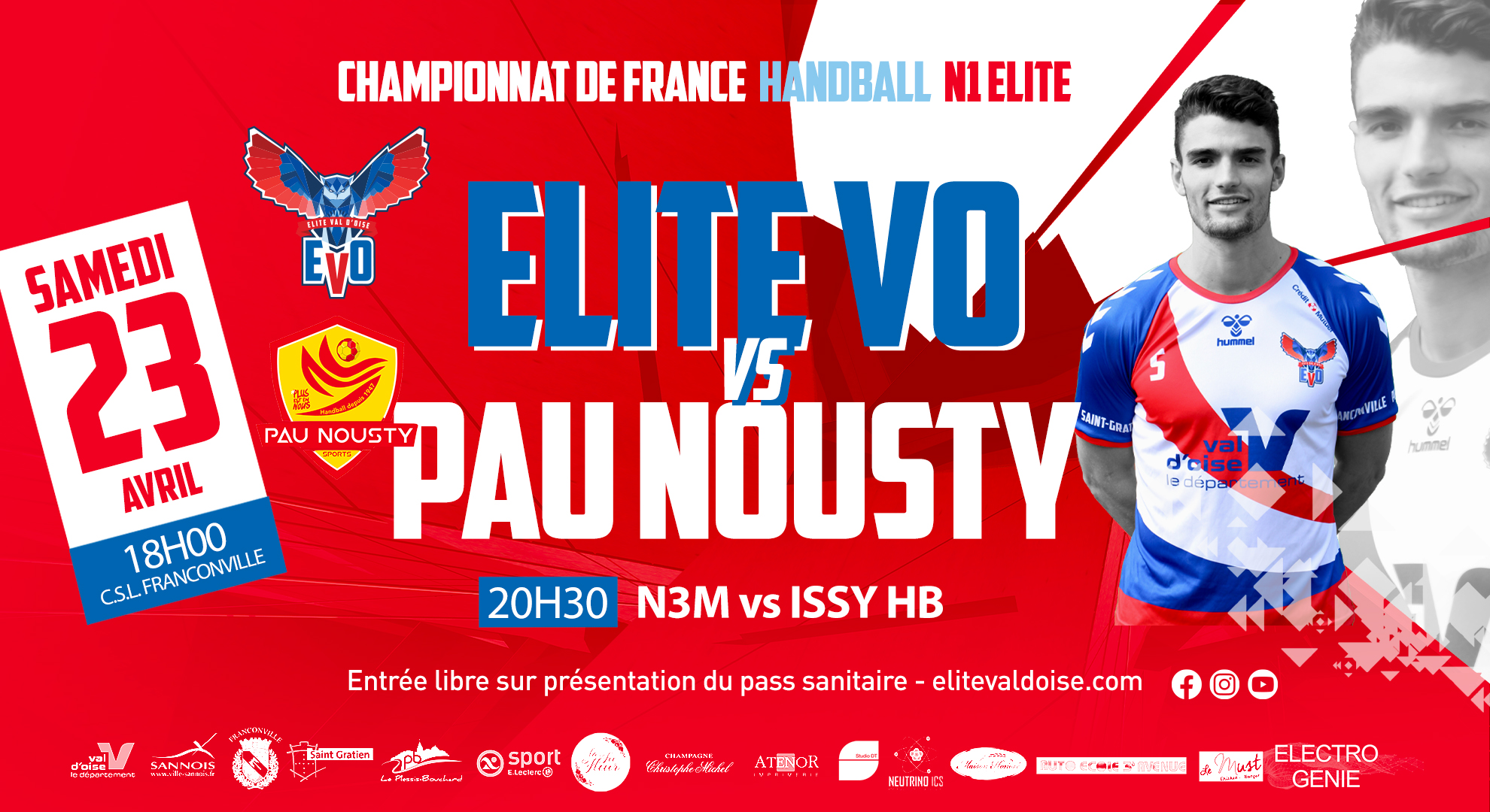 Handball Elite Val d'Oise - pau Nousty