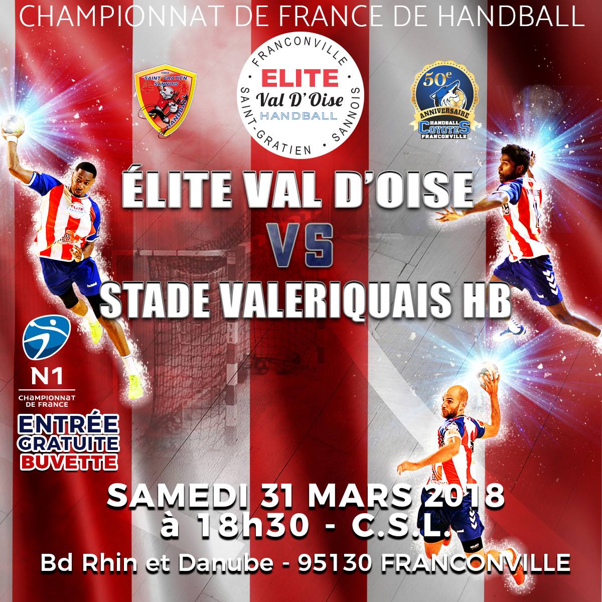 Elite val d'Osie Handball - Stade Valeriquais