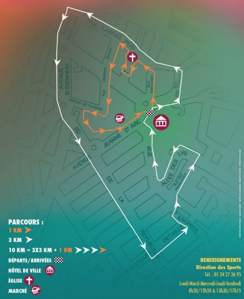 Parcours Foulées Eaubonnaises 2017