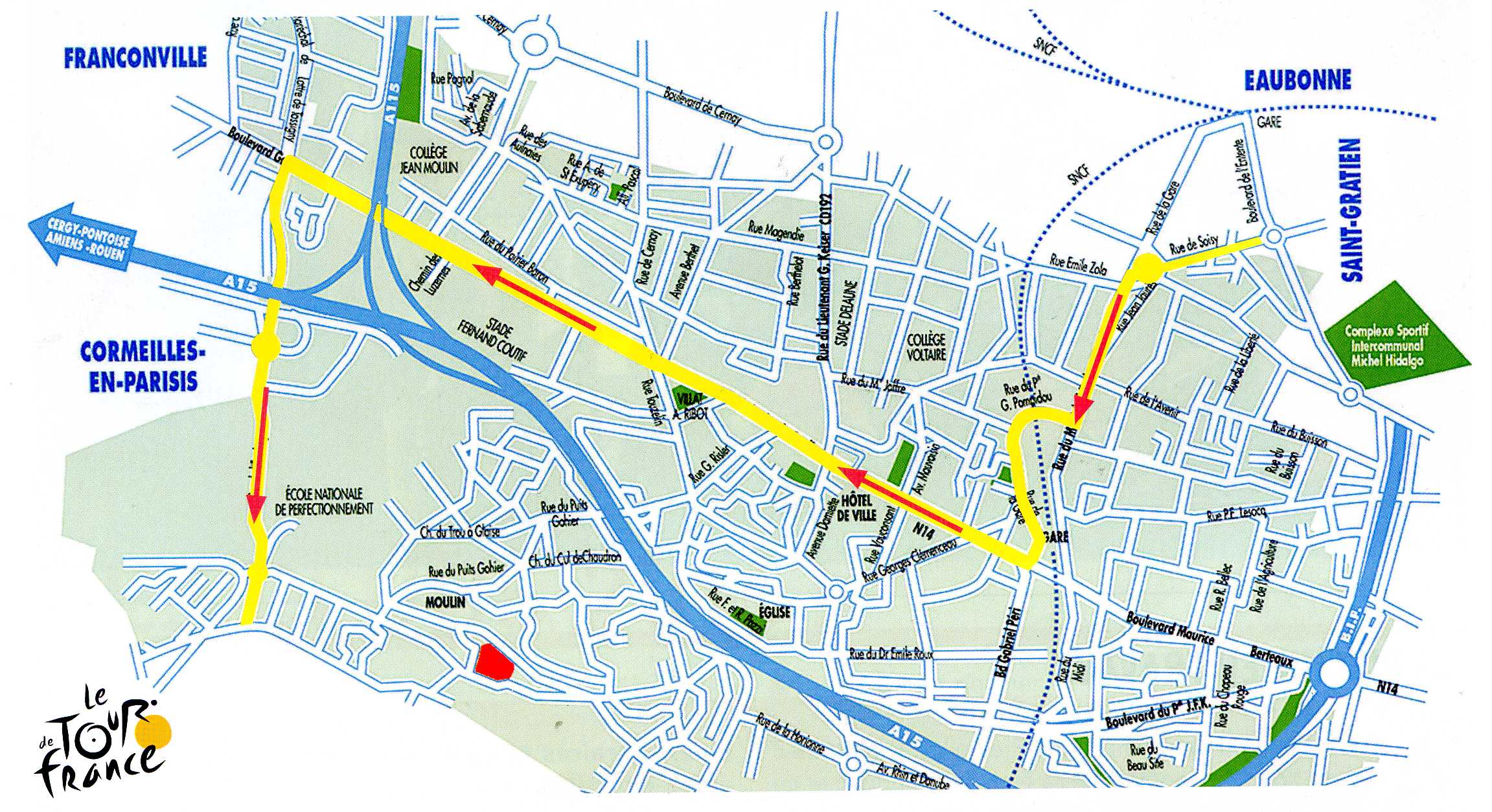 Tour de France : parcours à Sannois