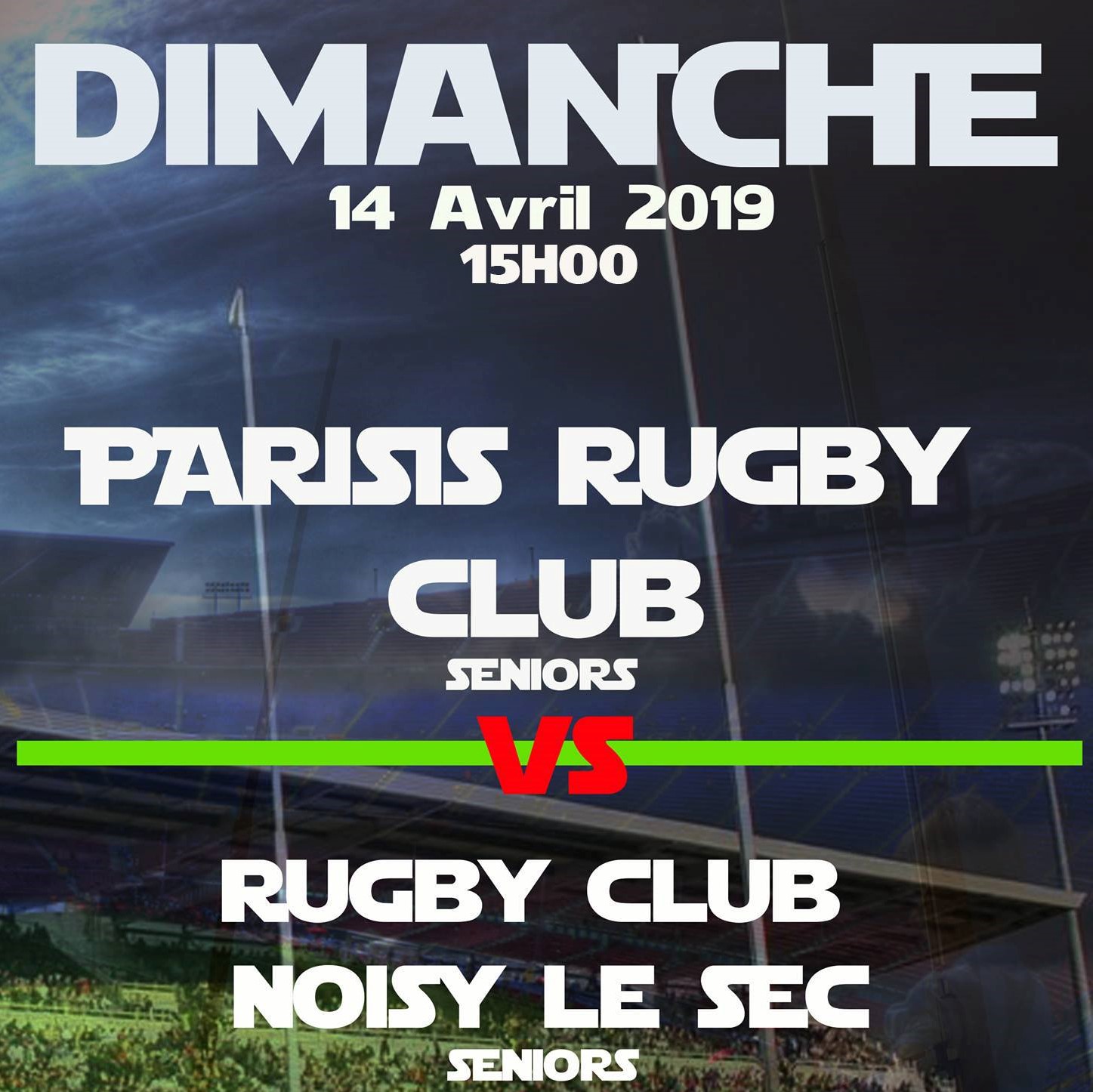 Parisis rugby - Noisy-le-Sec 14 avril 2019
