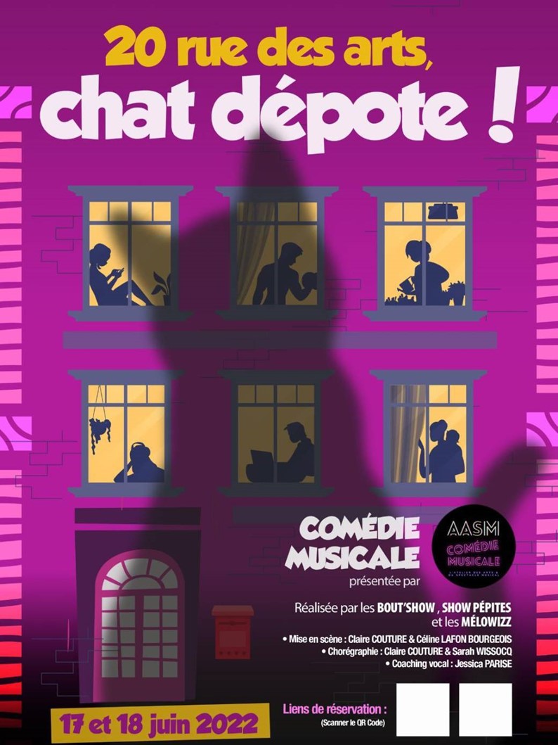 Comédie musicale : 20 rue des Arts chat dépote