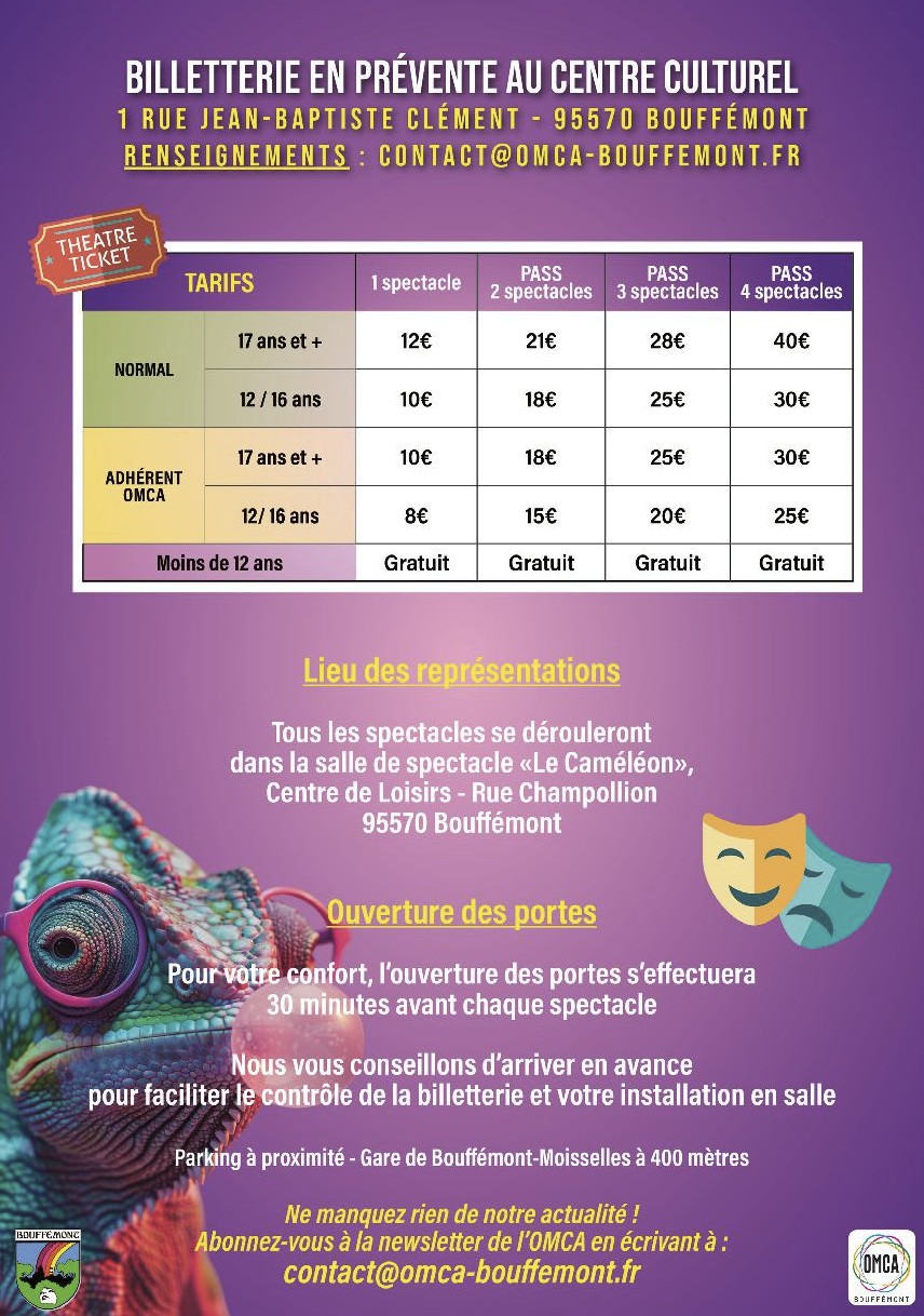 Infos pratiques Festival Bouff&eacute;mont 2026