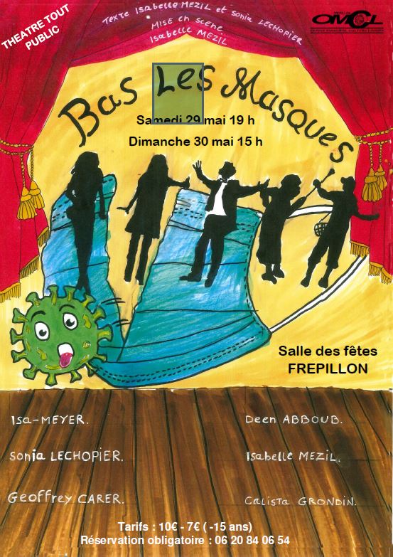 Théâtre BAS LES MASQUES de Isabelle Mezil