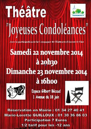 theatre JOYEUSES CONDOLEANCES