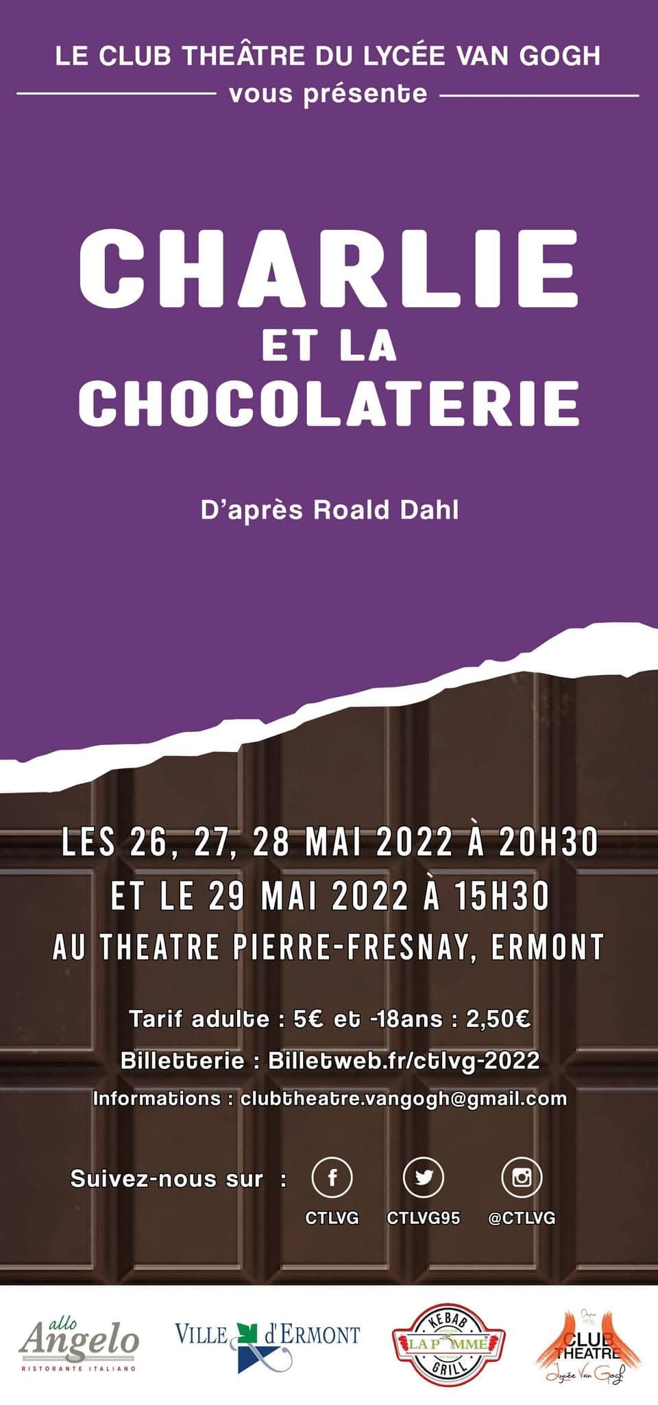 THEATRE Charlie et la chocolaterie