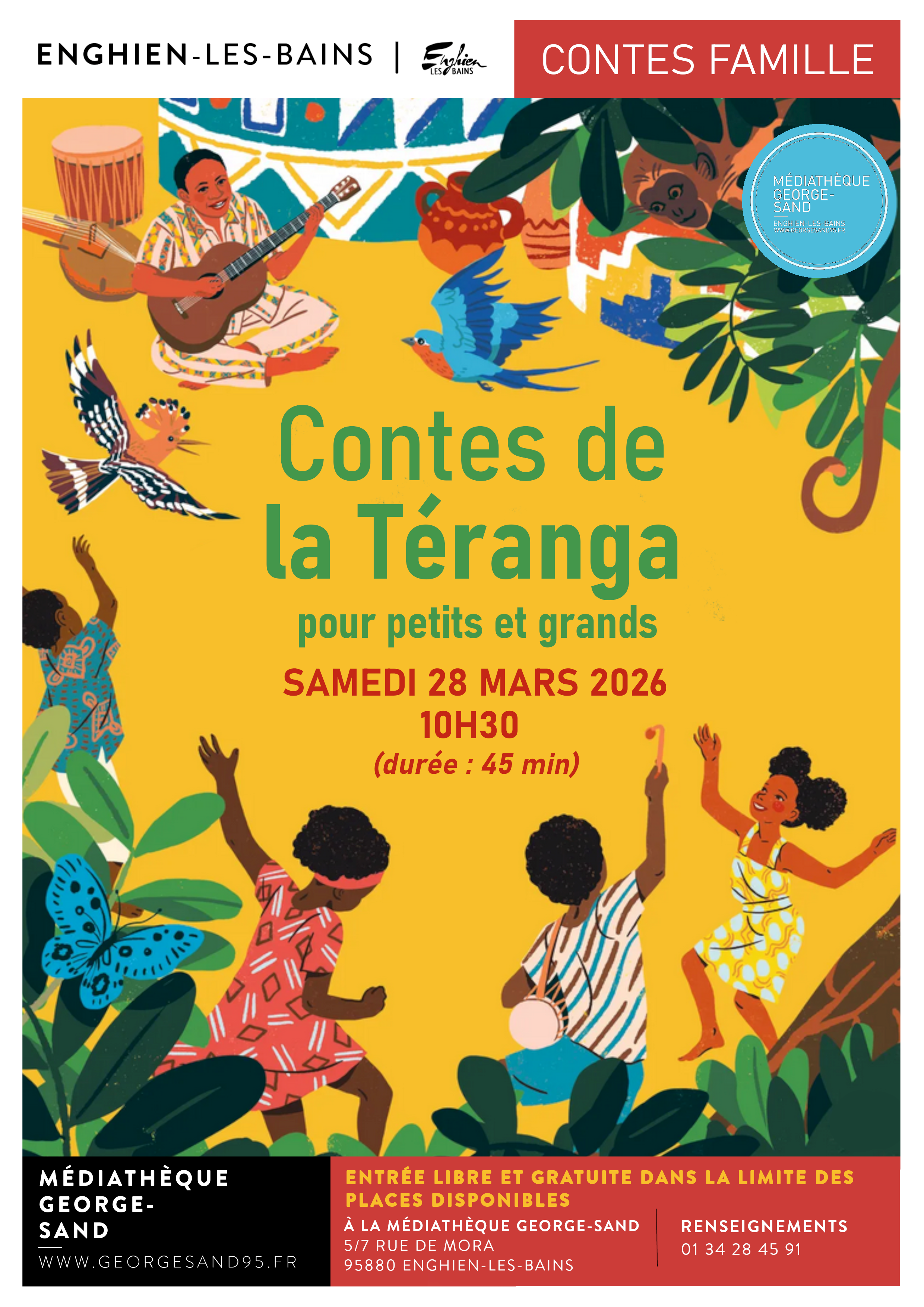 Contes de la Teranga - Enghien - 28 mars 2026