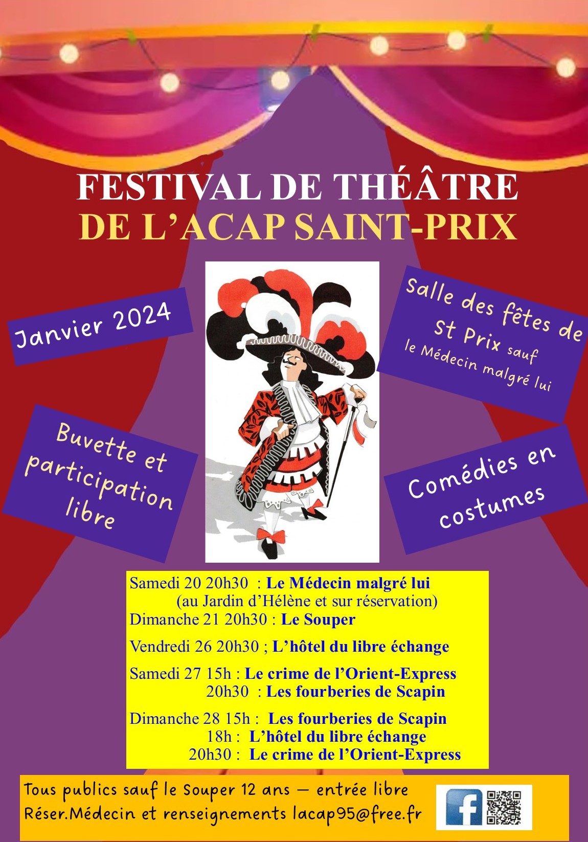 Festival de théâtre de l'ACAP à Saint-Prix - 2024