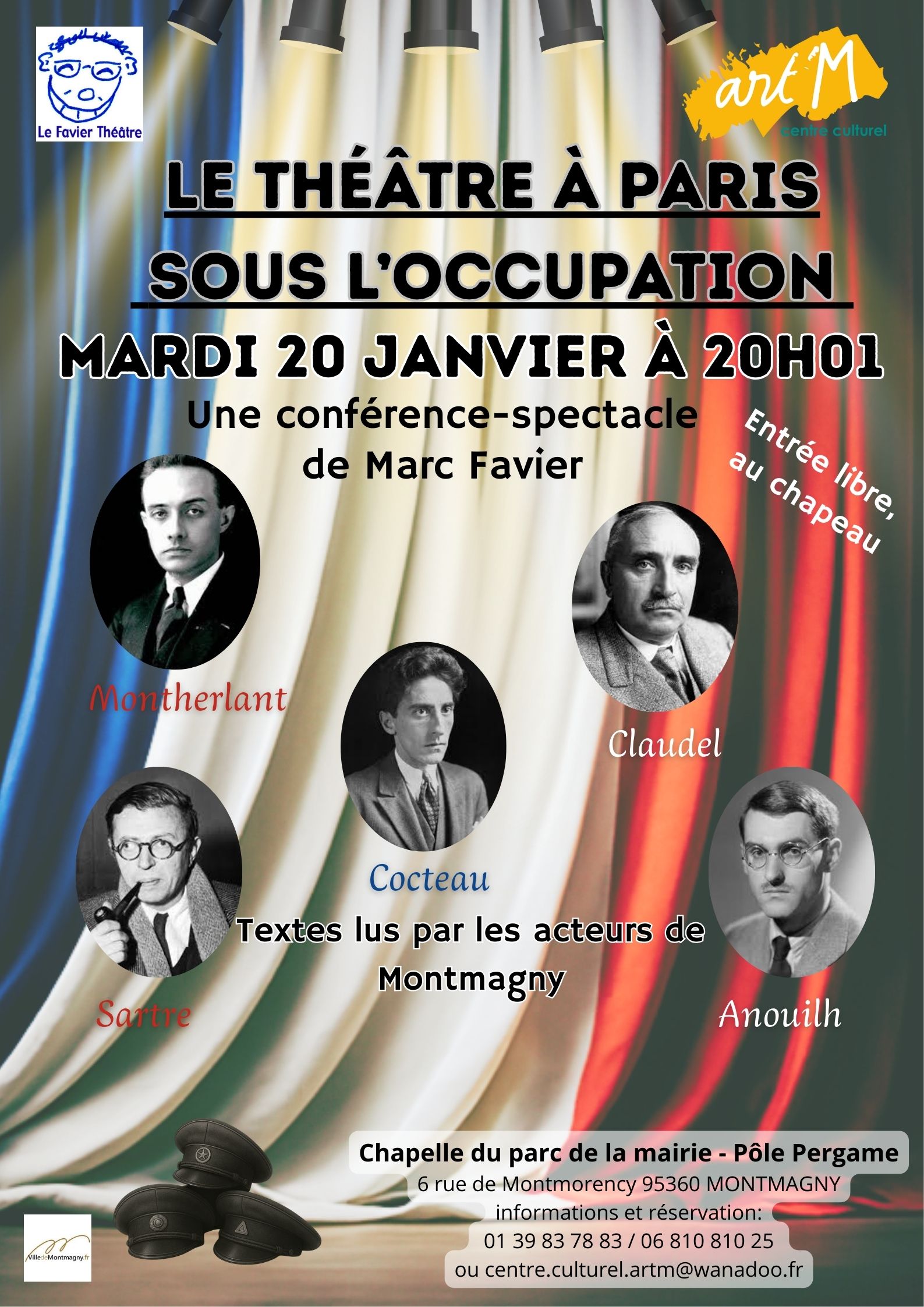 CONFERENCE Le th&eacute;&acirc;tre &agrave; Paris sous l'occup&acirc;tion