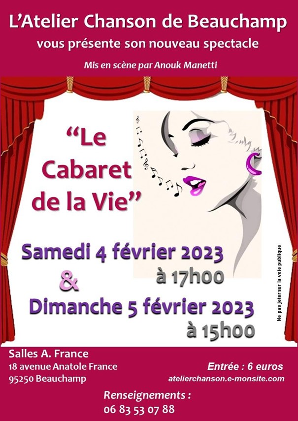 SPECTACLE Le cabaret de la vie