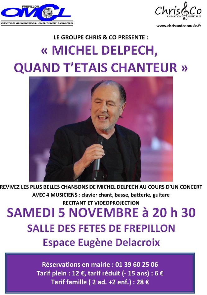 MICHEL DELPECH QUAND T'ETAIS CHANTEUR