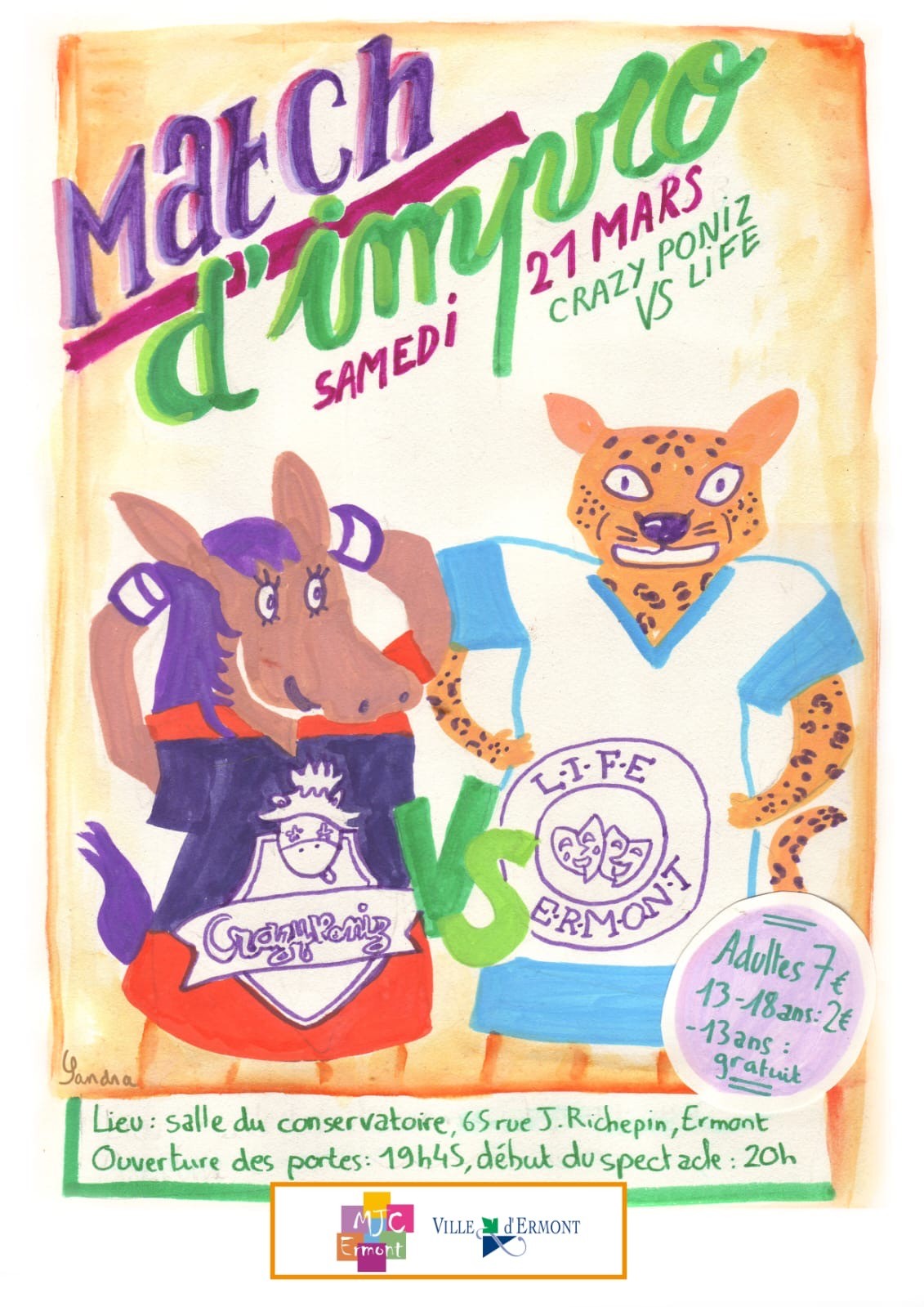 Match impro Ermont 21 mars 2026