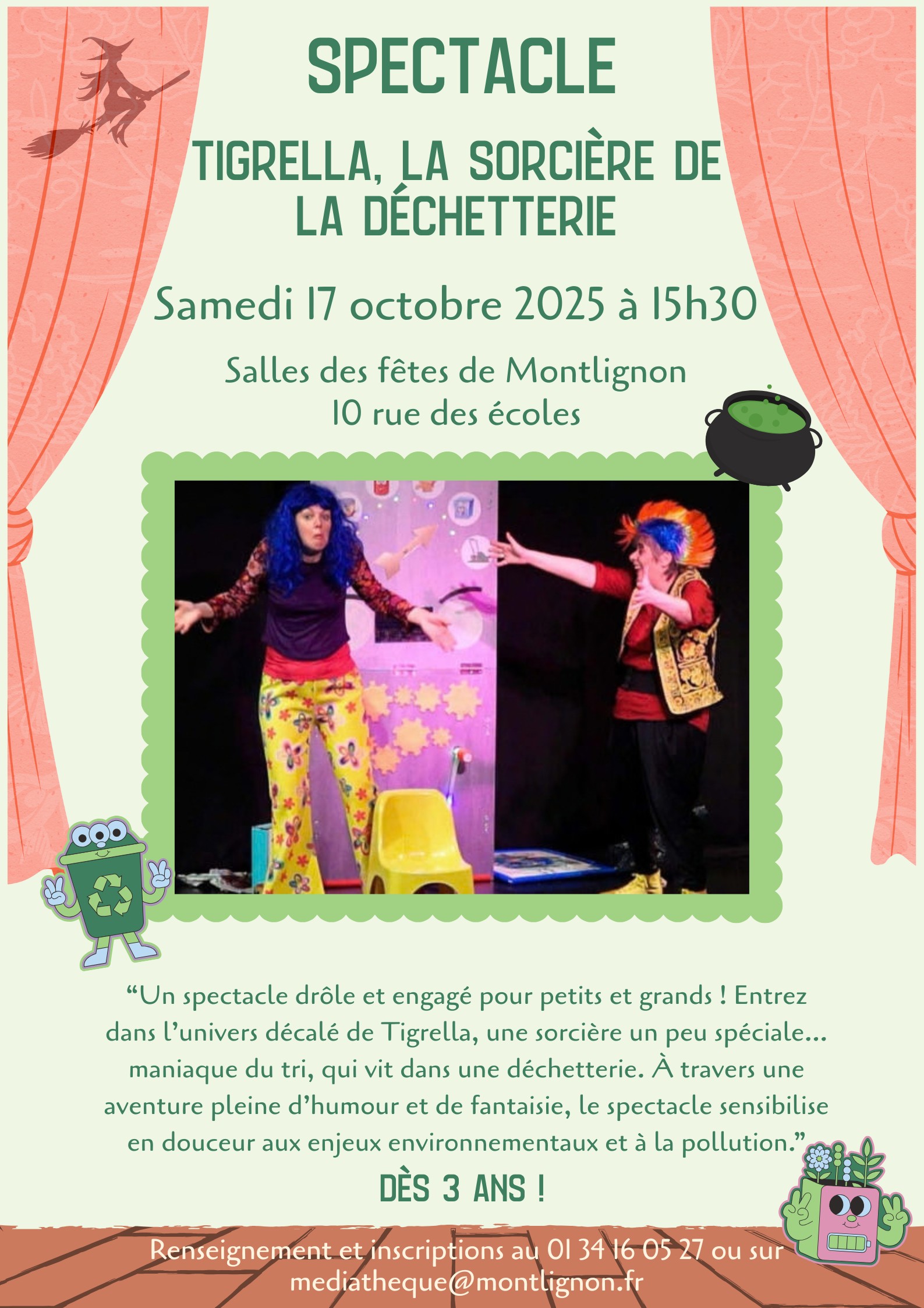 THEATRE JEUNE PUBLIC Tigrella la sorci&egrave;re de la d&eacute;chetterie