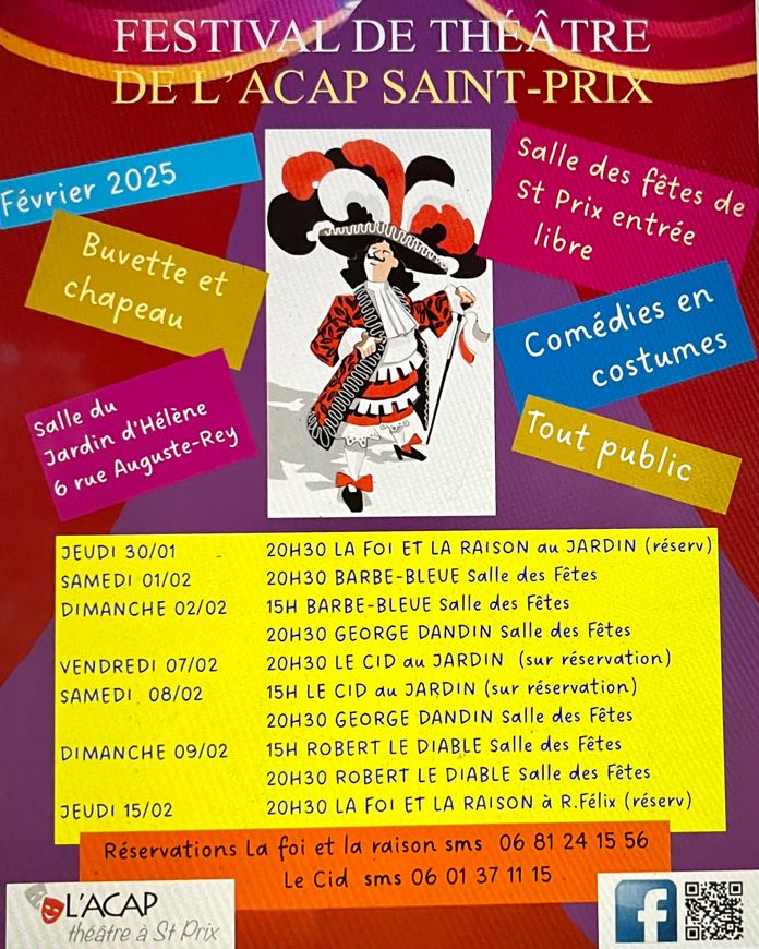 Festival Théâtre ACAP - Saint-Prix - 2025 