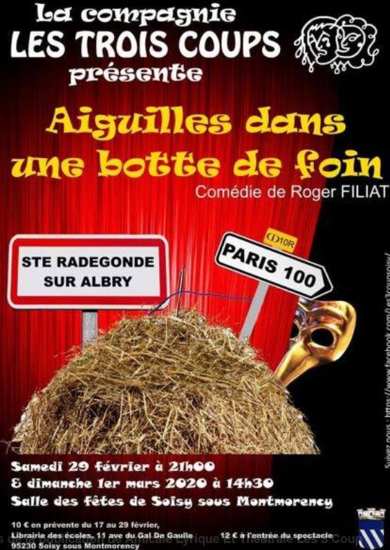 Théâtre : AIGUILLES  DANS UNE BOTTRE DE FOIN