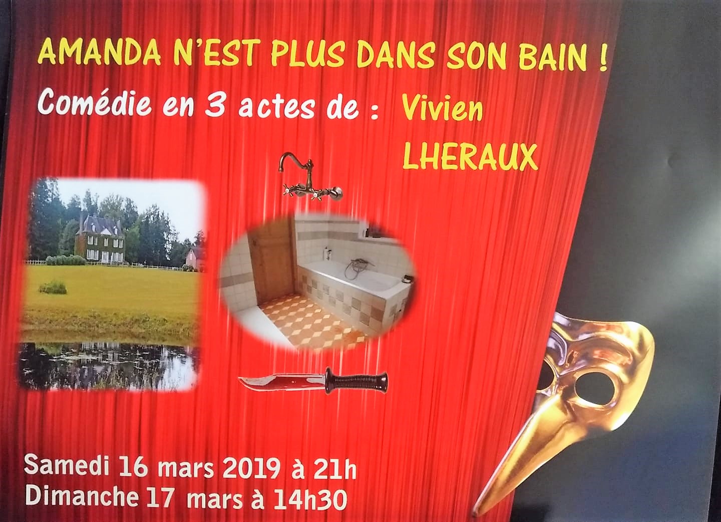 Théâtre : Amanda n'est plus dans son bain