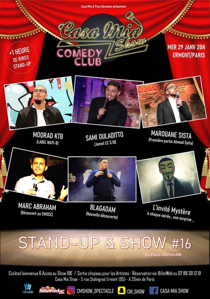 Casa Mia Comedy Club 29 janvier 2020
