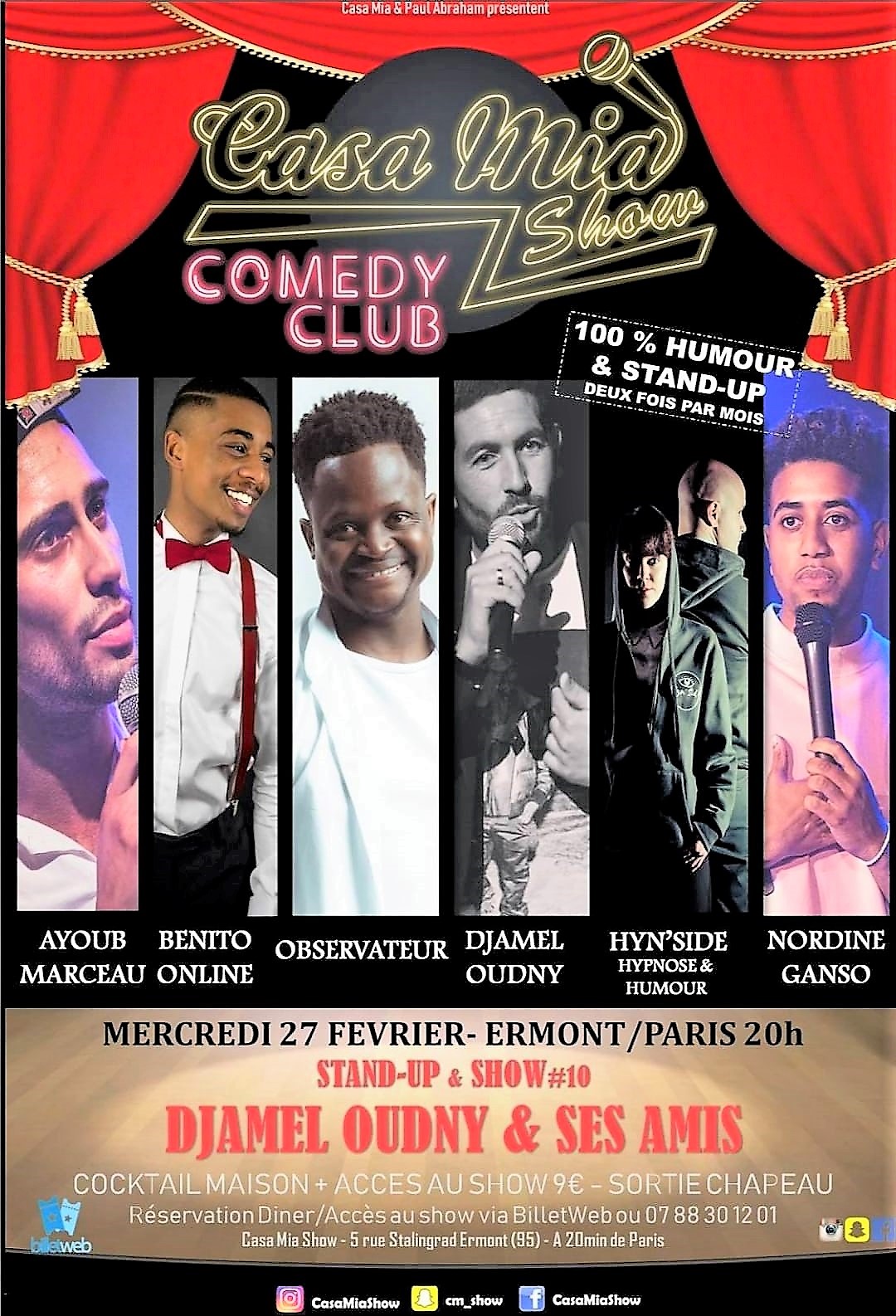 Casa mia show du 27 février 2019