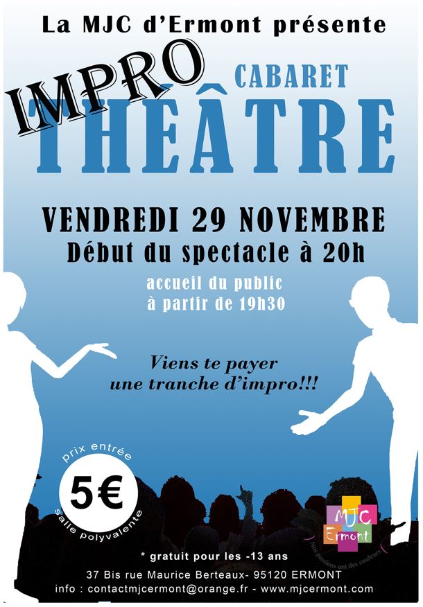Cabaret théâtre impro - Ermont 29 novembre 2024