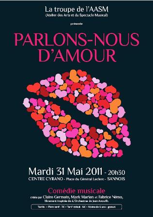 affiche du spectacle Parlons-nous d'amour