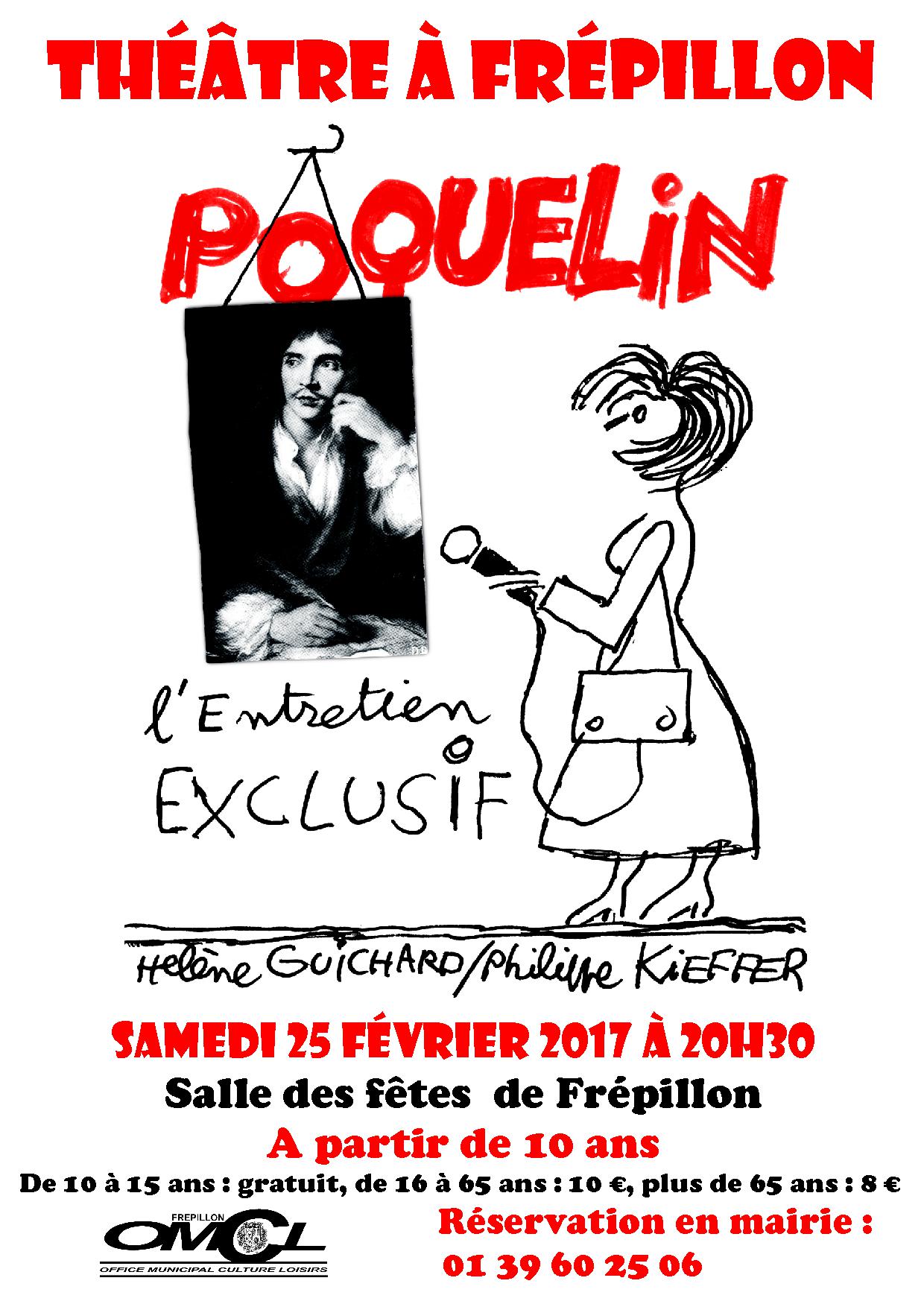 Théâtre : POQUELIN L'ENTRETIEN EXCLUSIF